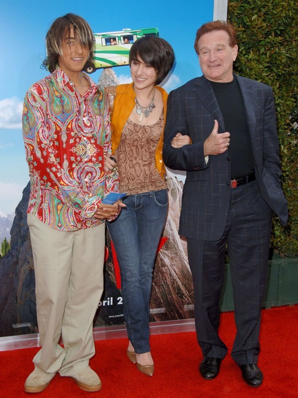 Robin Williams, dcéra Zelda a syn Cody v roku 2006